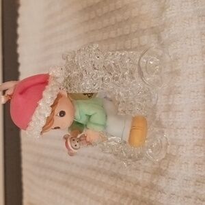 Precious Moments Boy on Train